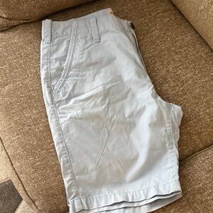 Express Men's Pale Blue Flat Front Shorts